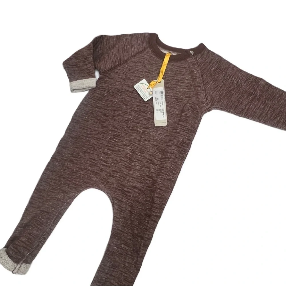 NWT Small Rags Burgundy Snap Onesie Size 9months